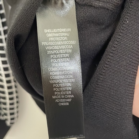 Adriana Papell Women’s Sweater Blouse Black/White M - Picture 5 of 6